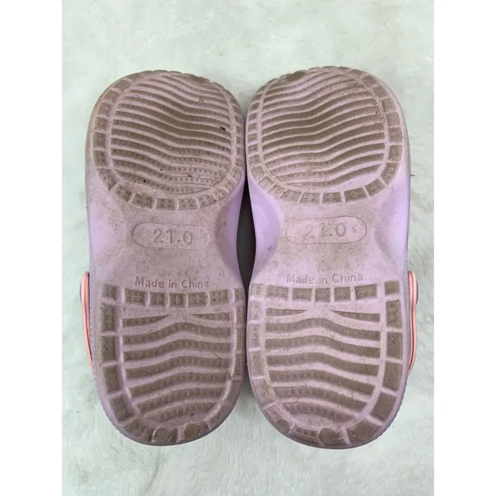 Unicorn-Themed Girls Clogs With Adjustable Strap Size 5.5